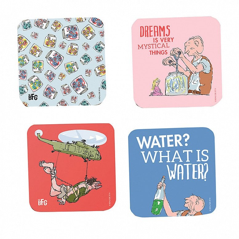 Roald Dahl Day - The BFG Cork Coaster Bundle - £11.50