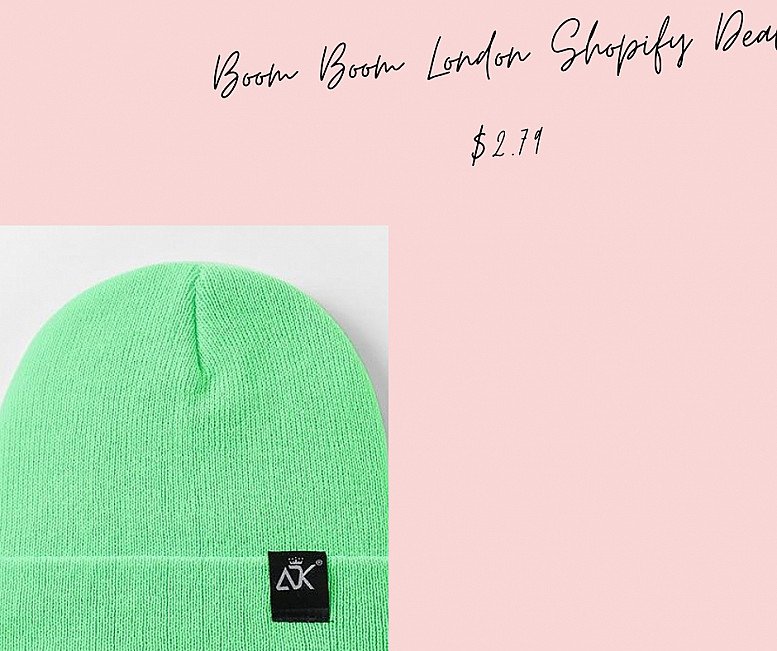 Boom Boom London Shopify Deal