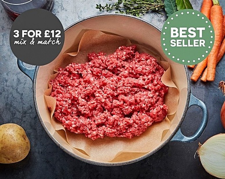 BEST SELLER - Beef Mince, Coarse Cut (450g)