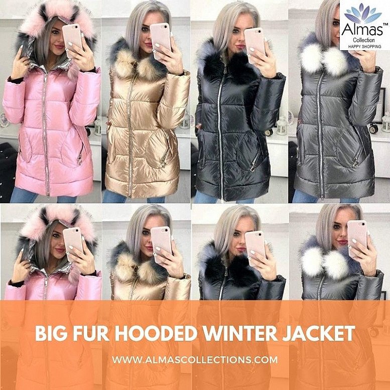 Big Fur Hooded Winter Jacket
