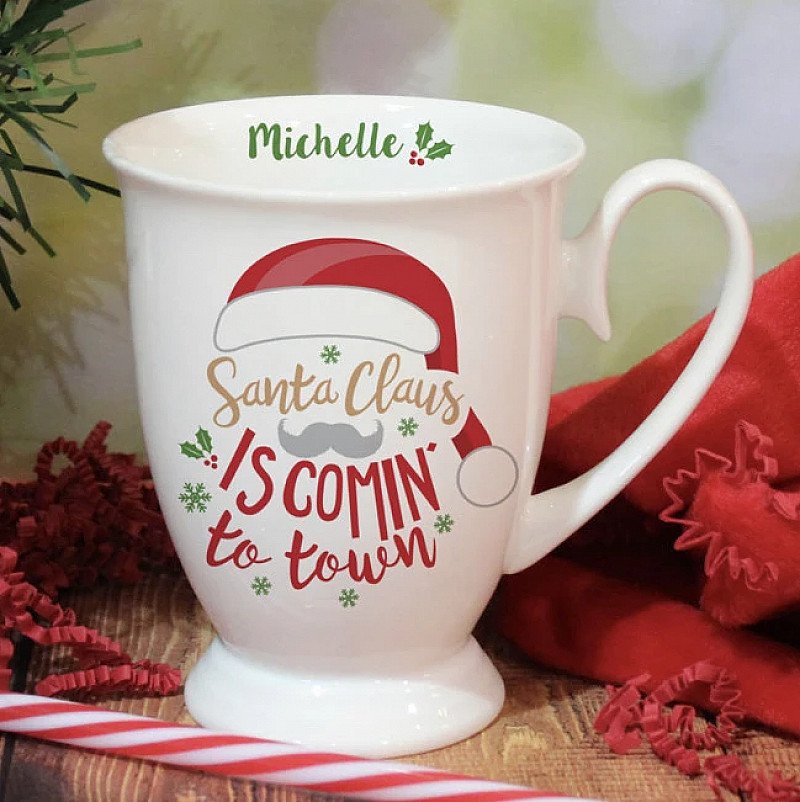 Personalised Santa Christmas Mug