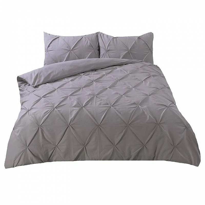 Diamond Pintuck Duvet Cover Set