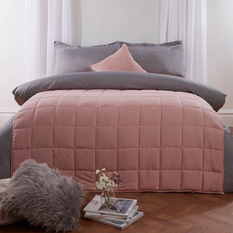 Weighted Blanket Quilted - Blush Pink