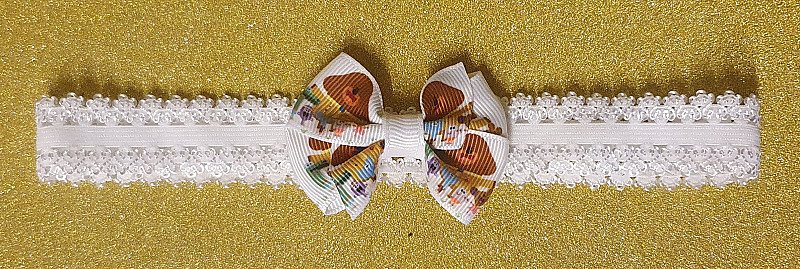 Baby Girls Childs Mini Hairbow or Headband
