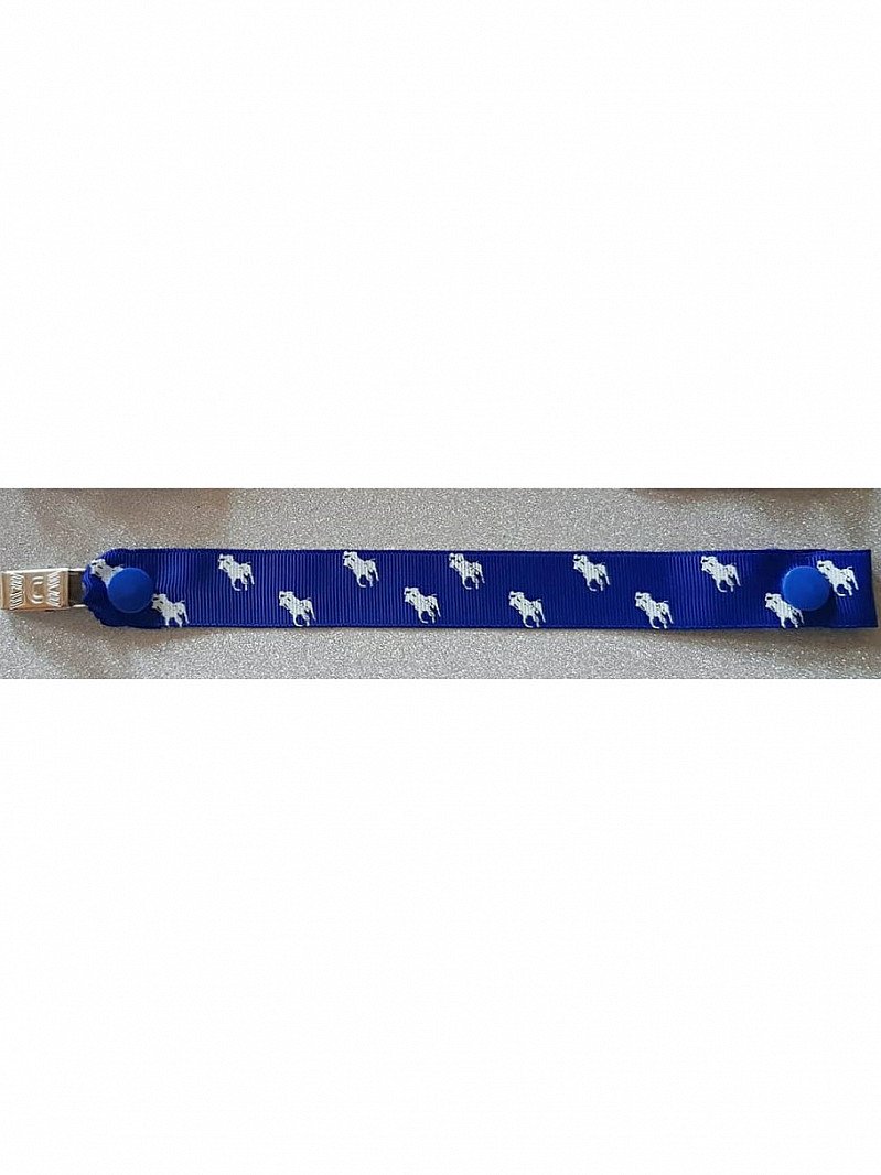 Newborn Baby R.L Blue and White Dummyclip