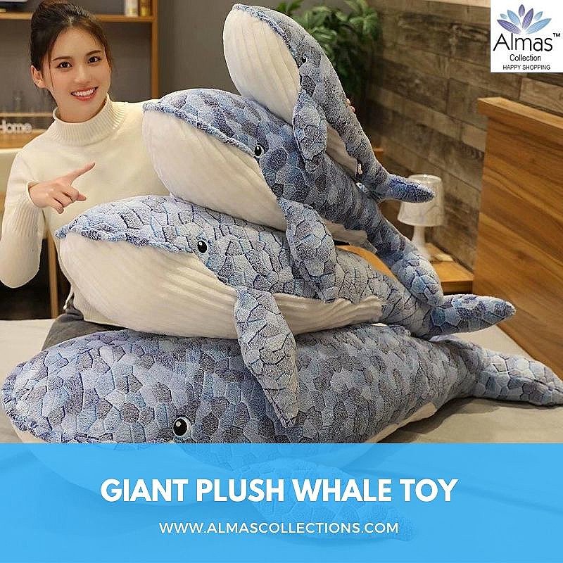 New Giant Plush Whale Toy