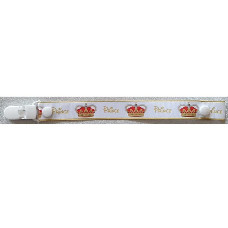 Newborn Baby Boys Prince Dummyclip