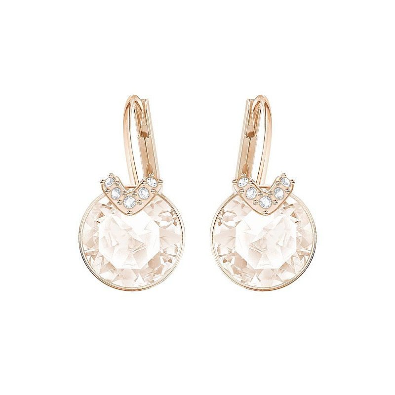 CHRISTMAS GIFT IDEAS: SWAROVSKI SMALL BELLA V ROSE GOLD & PINK EARRINGS - £45.00!