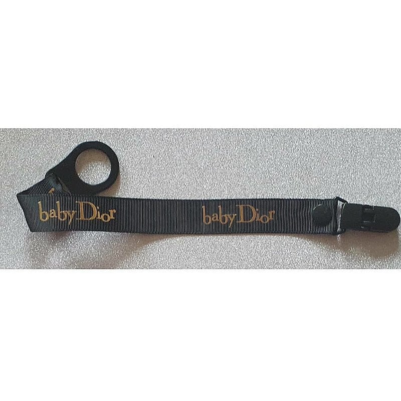 Baby Dior Black and Gold Dummyclip