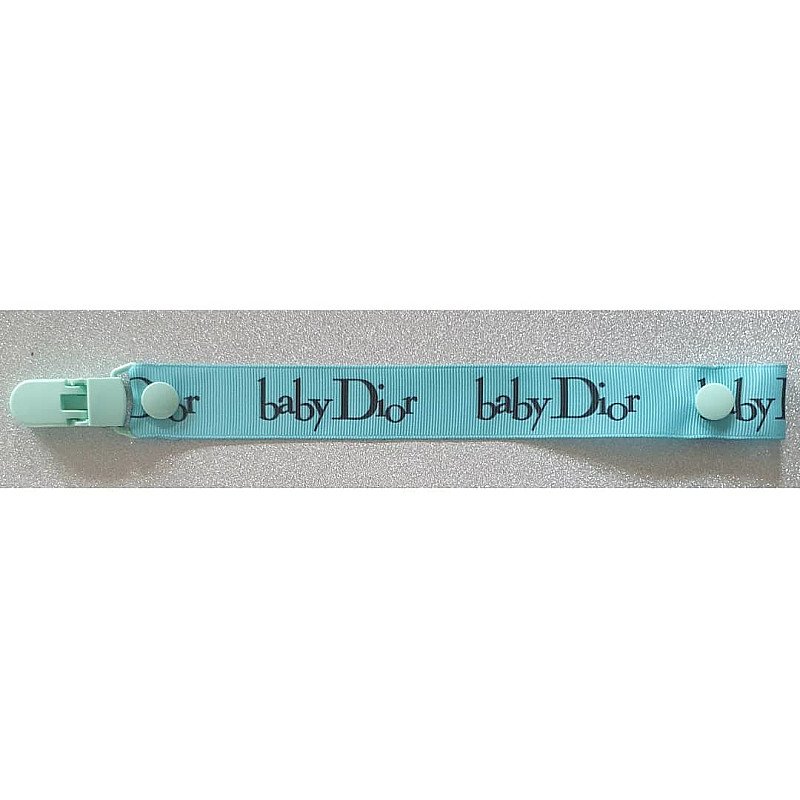 Baby Dior Aqua and Black Dummyclip