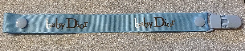 Baby Dior Blue and Silver Dummyclip