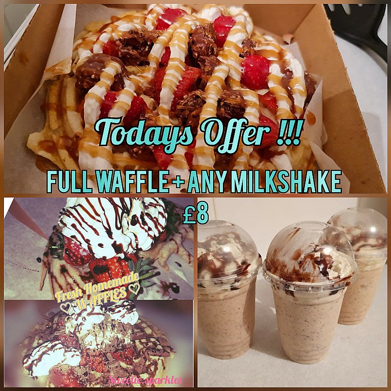 Full waffle & Any Large Milkshake