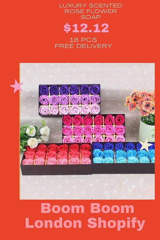 Luxury Scented Rose Flower Soap