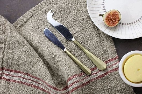 Osko Cheese & Butter Knife Set (Set Of 2) - Gold: £29.95!