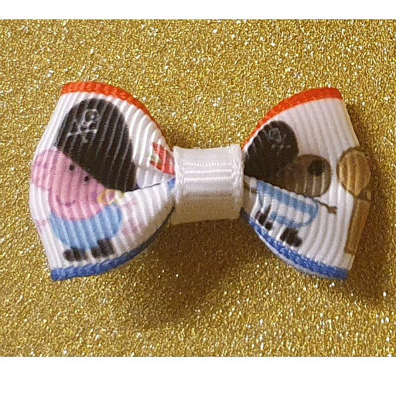 George Pig Teeny Hairbow or Headband
