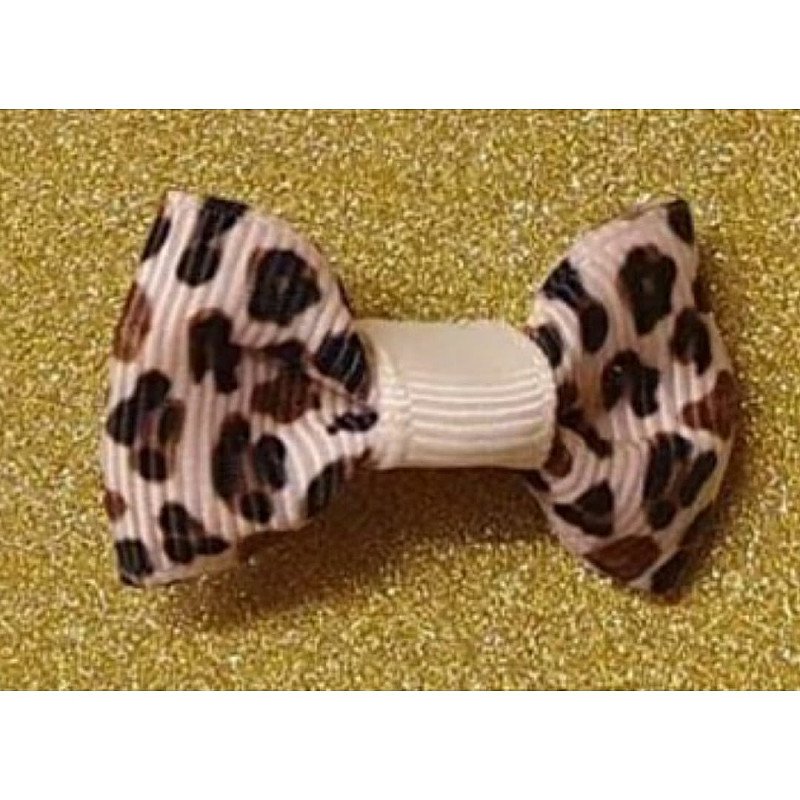 Leopard Print Teeny Hairbow or Headband