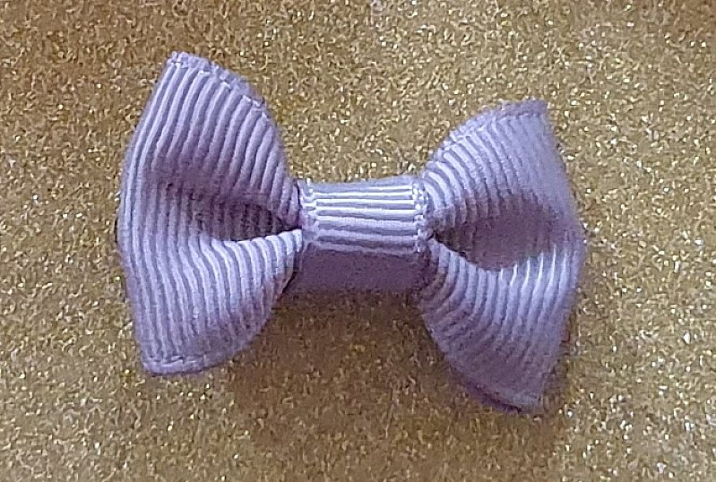 Silver Grey Teeny Hairbow or Headband