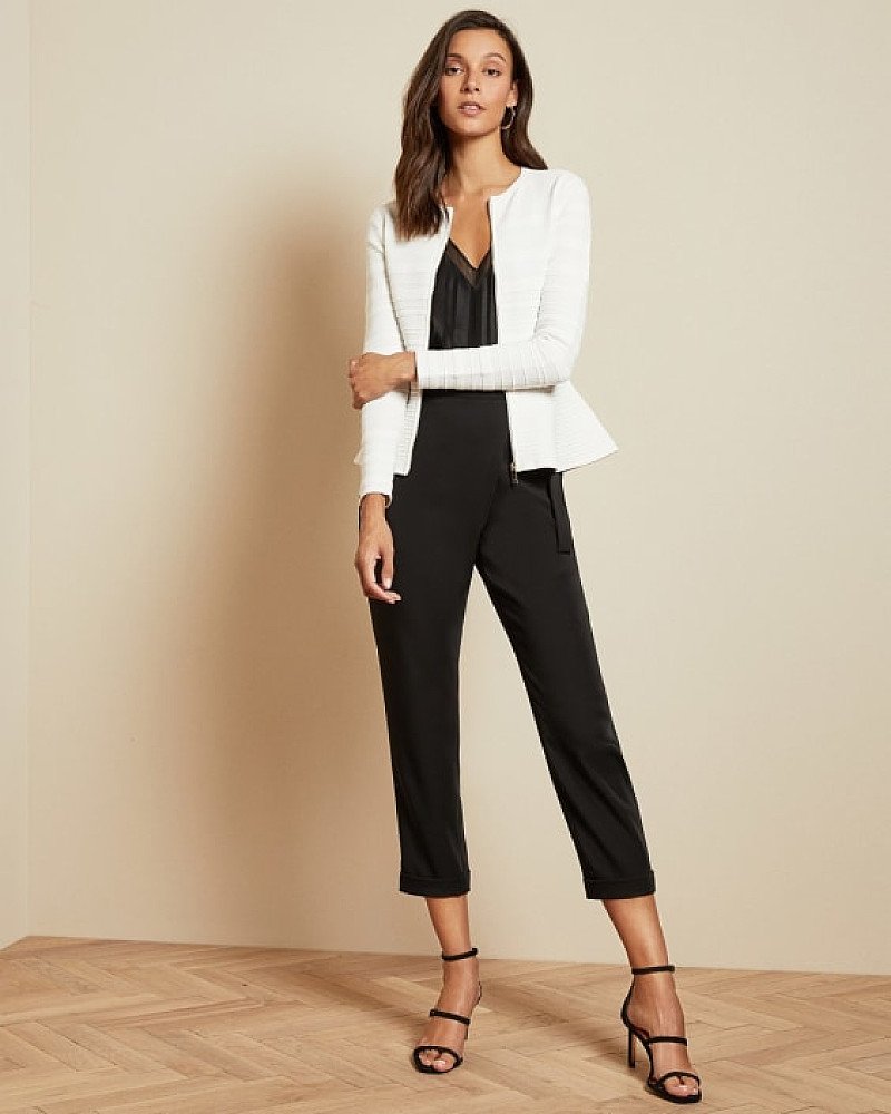 SALE - Structured peplum cardigan!