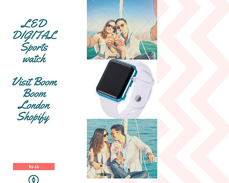 LED DIGITAL SPORTS WATCH