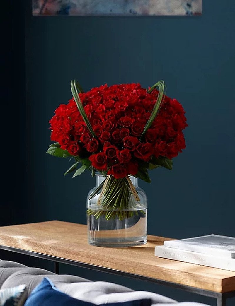 Collection 100 Red Roses Bouquet (Delivery from 9th February 2021) £70.00! Marks & Spencer