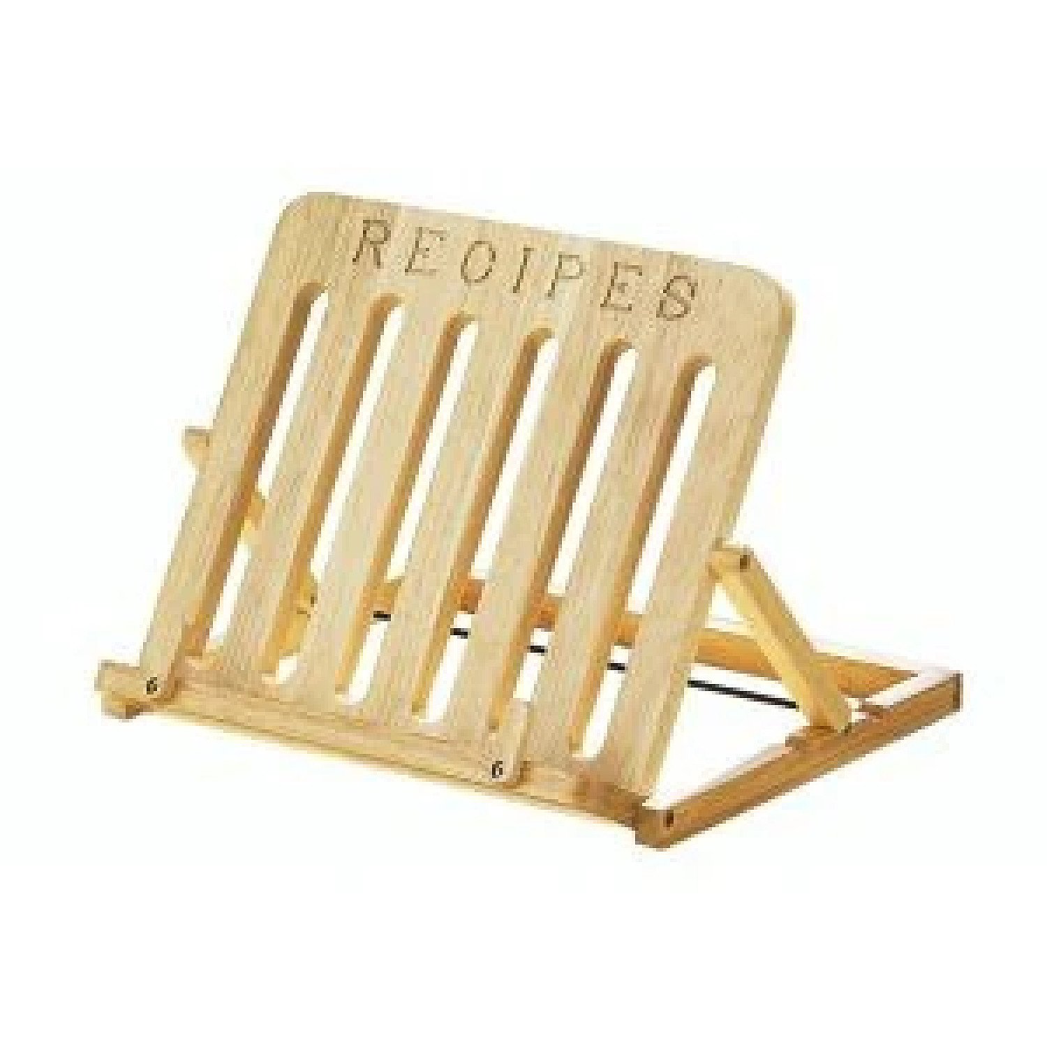 Cookbook Stand Tropical Hevea Wood Recipe Book Kitchen £26.99 Free Postage
