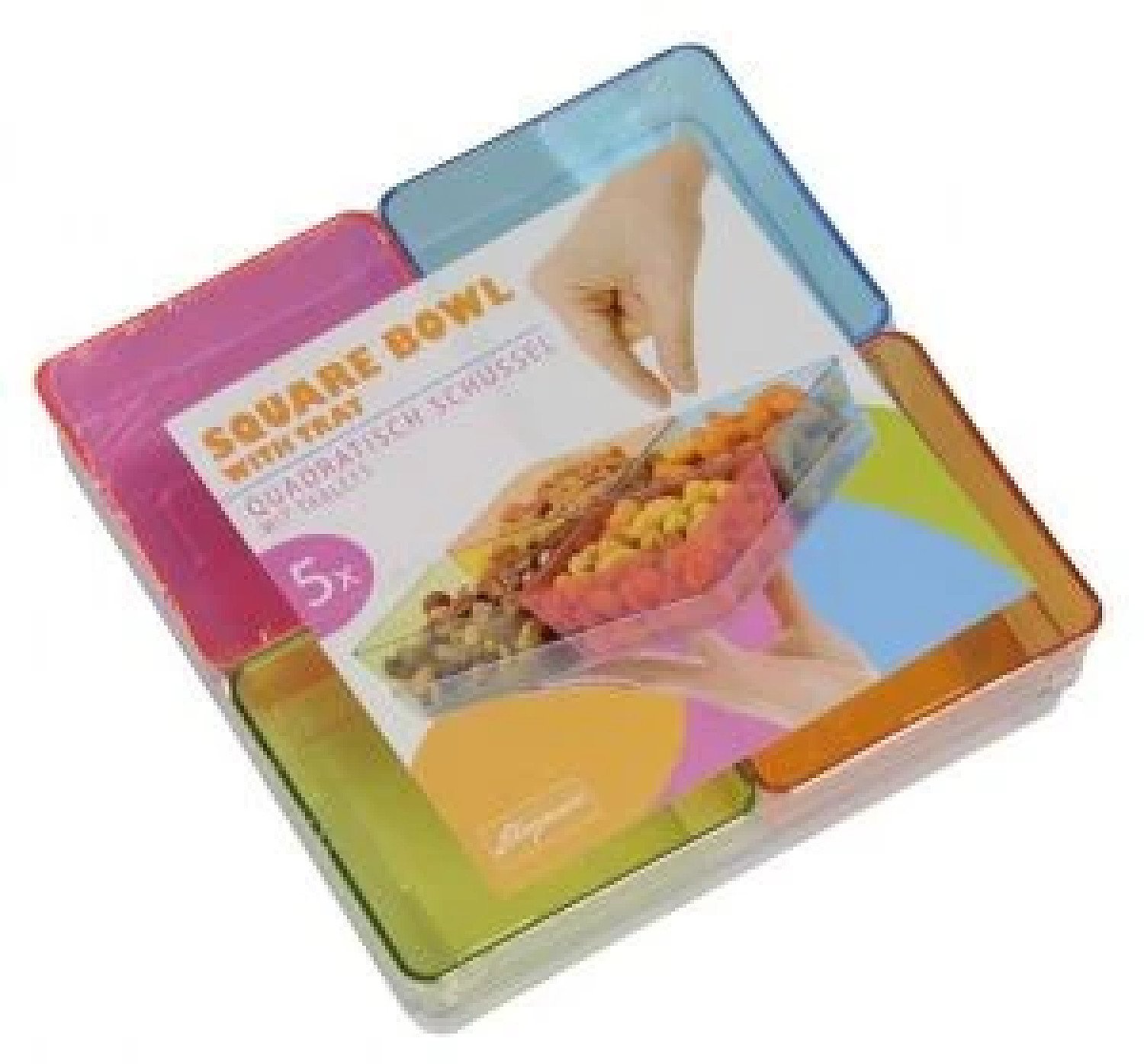 4 Piece Square Bowl Set with Tray for Serving Snacks Dry Fruits £12.99 Free Postage