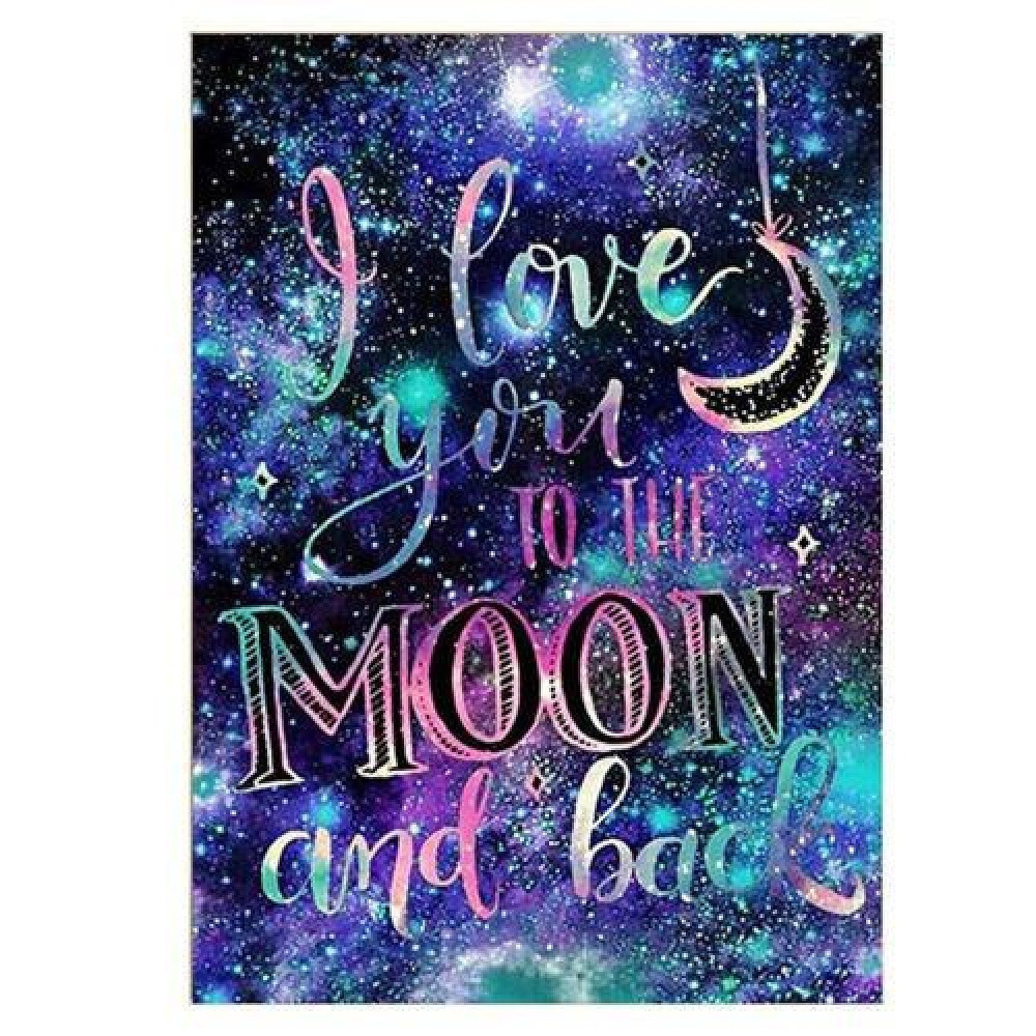 DIY 5D Diamond Painting Galaxy Love Letter Abstract Embroidery Kit
