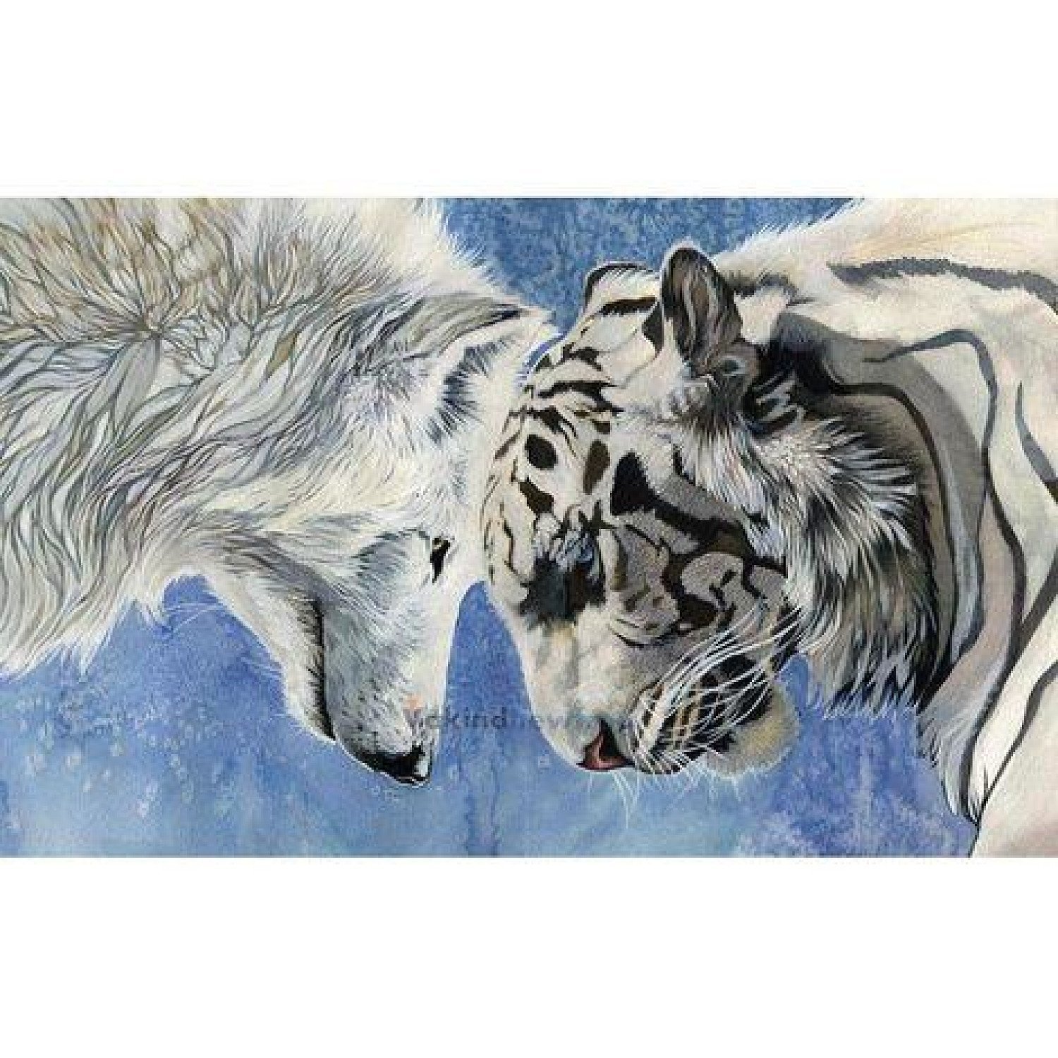 5D Diamond Painting Tiger Wolf Diy Embroidery Cross Stitch Crafts