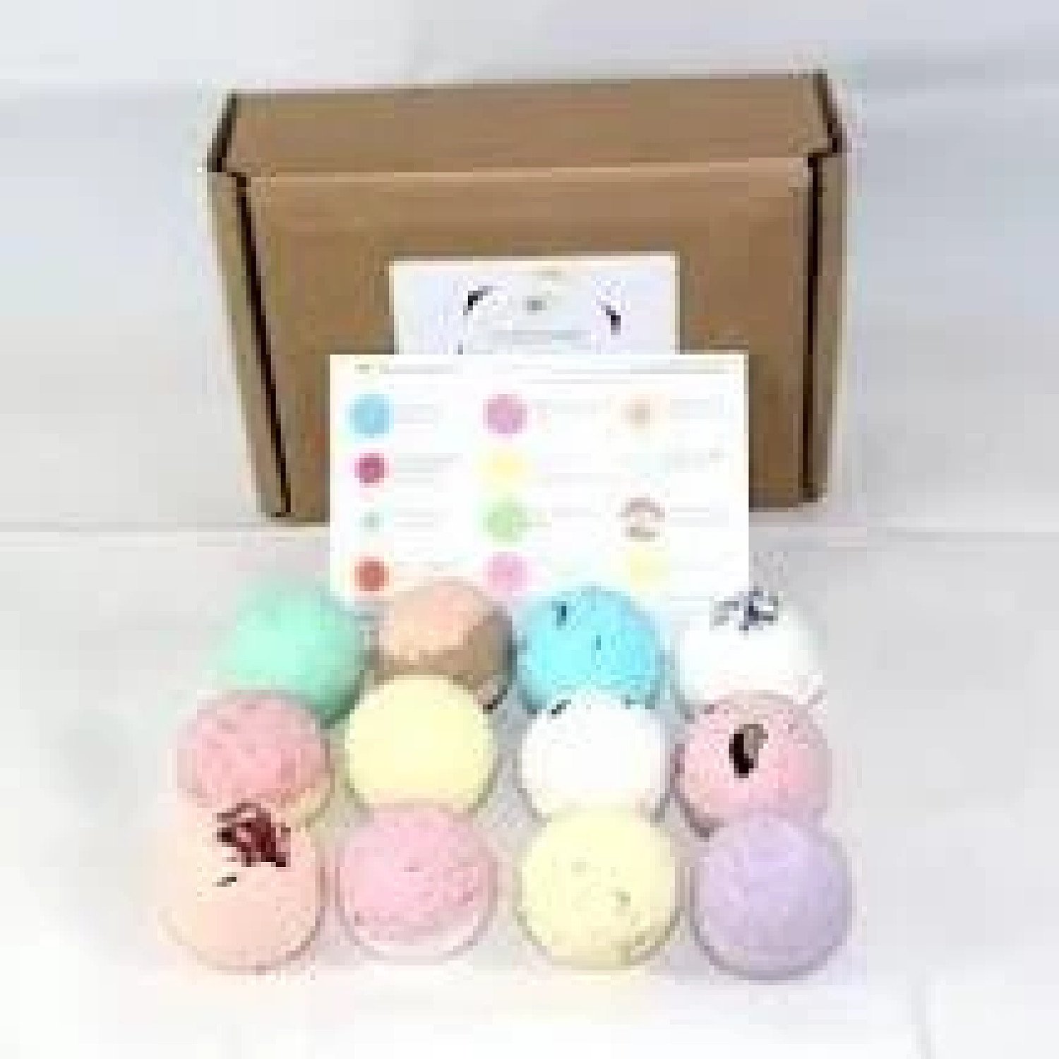 12pc Fizzy Bath Bombs Gift Set - 12 x 65g Free Postage
