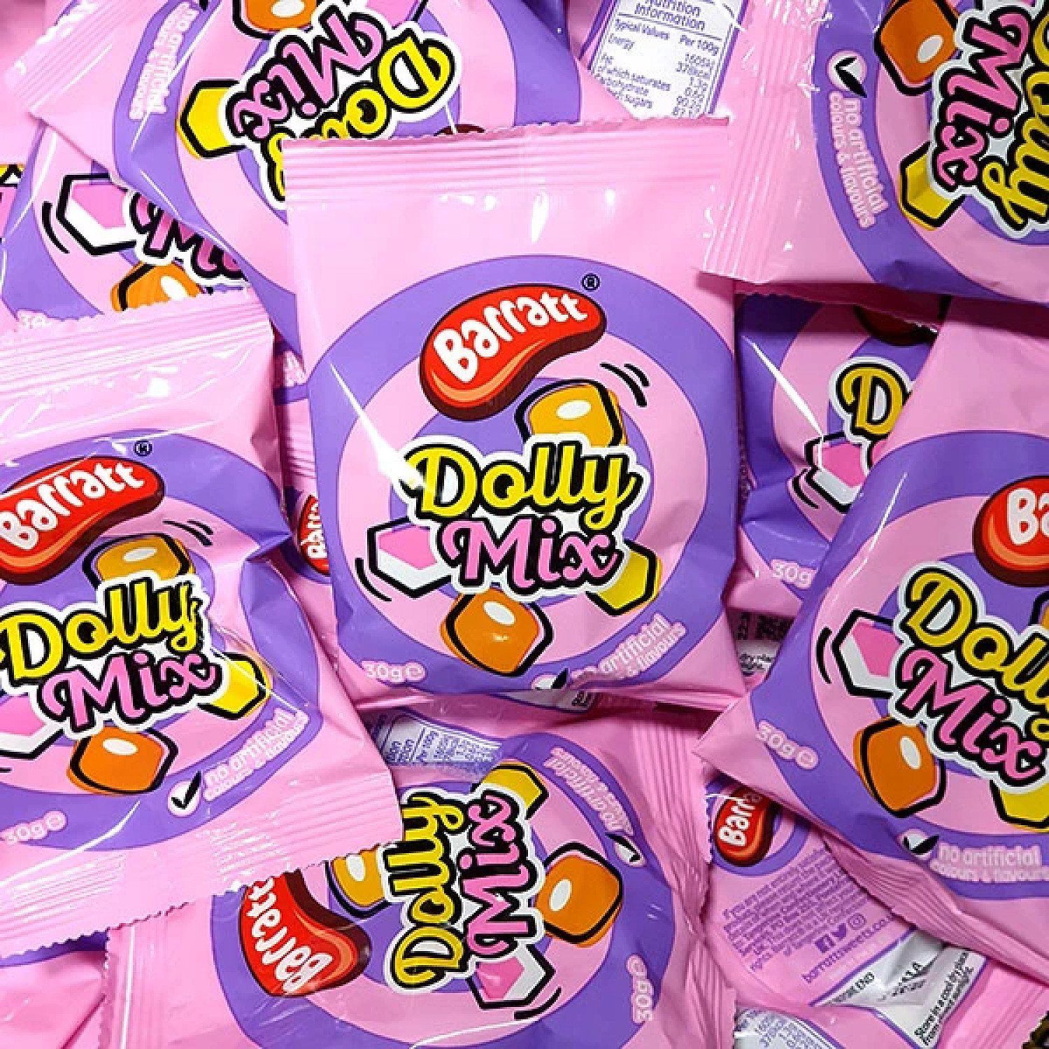 150 X BARRATT DOLLY MIX 30G PACKS BULK BUY SPECIAL (TOTAL 4.5KG) Free Postage