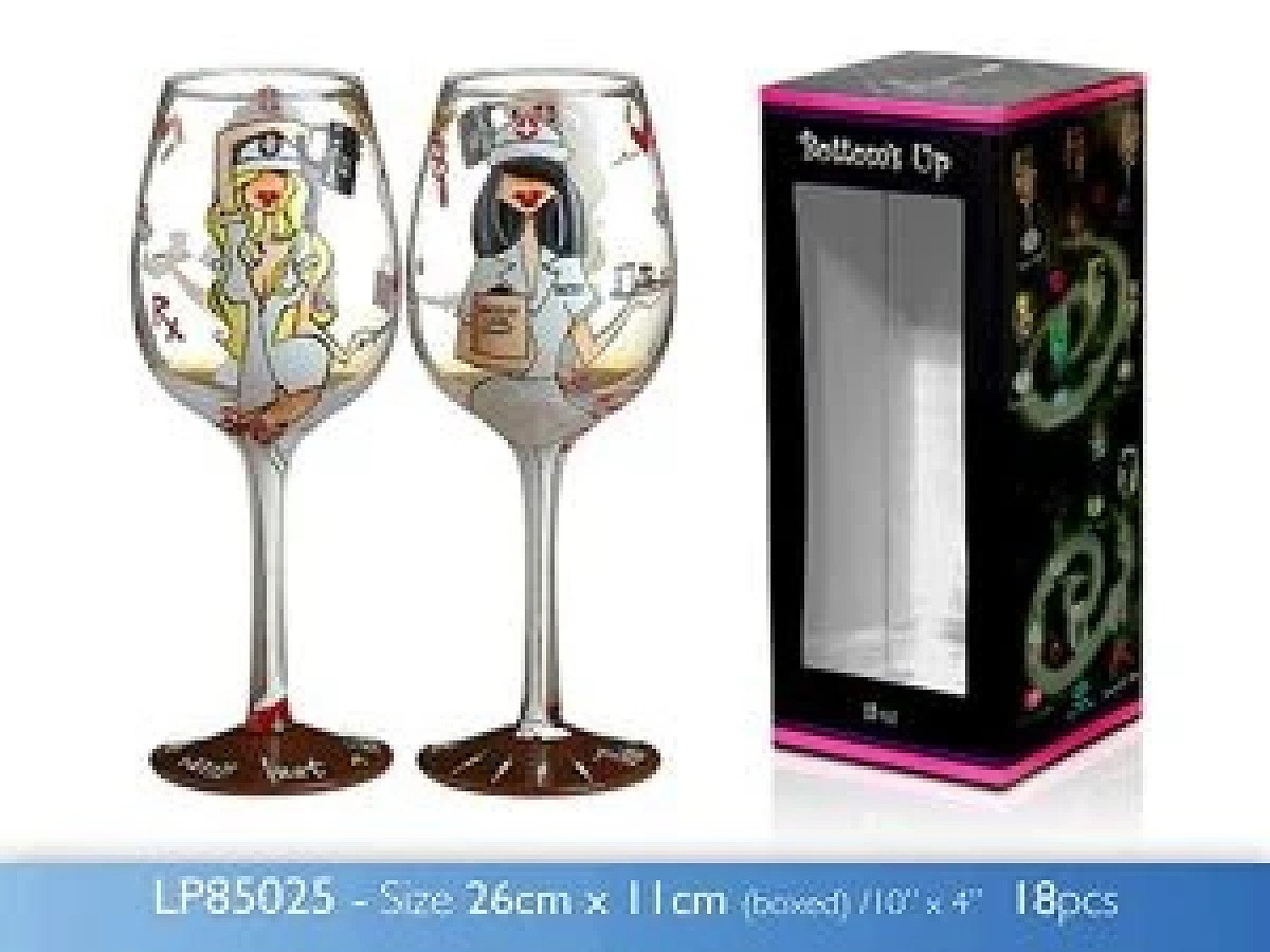 15oz TLC Wine Glass Novelty £15.99 Free Postage