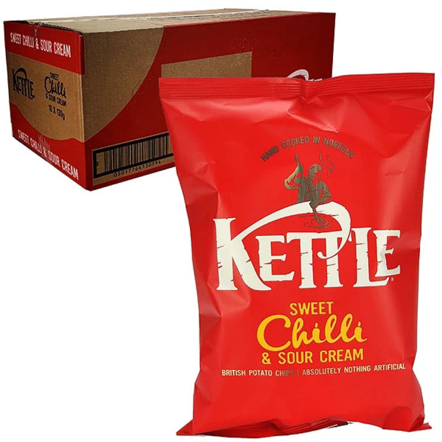16 X KETTLE CHIPS SWEET CHILLI & SOUR CREAM 130G PACKS Free Postage