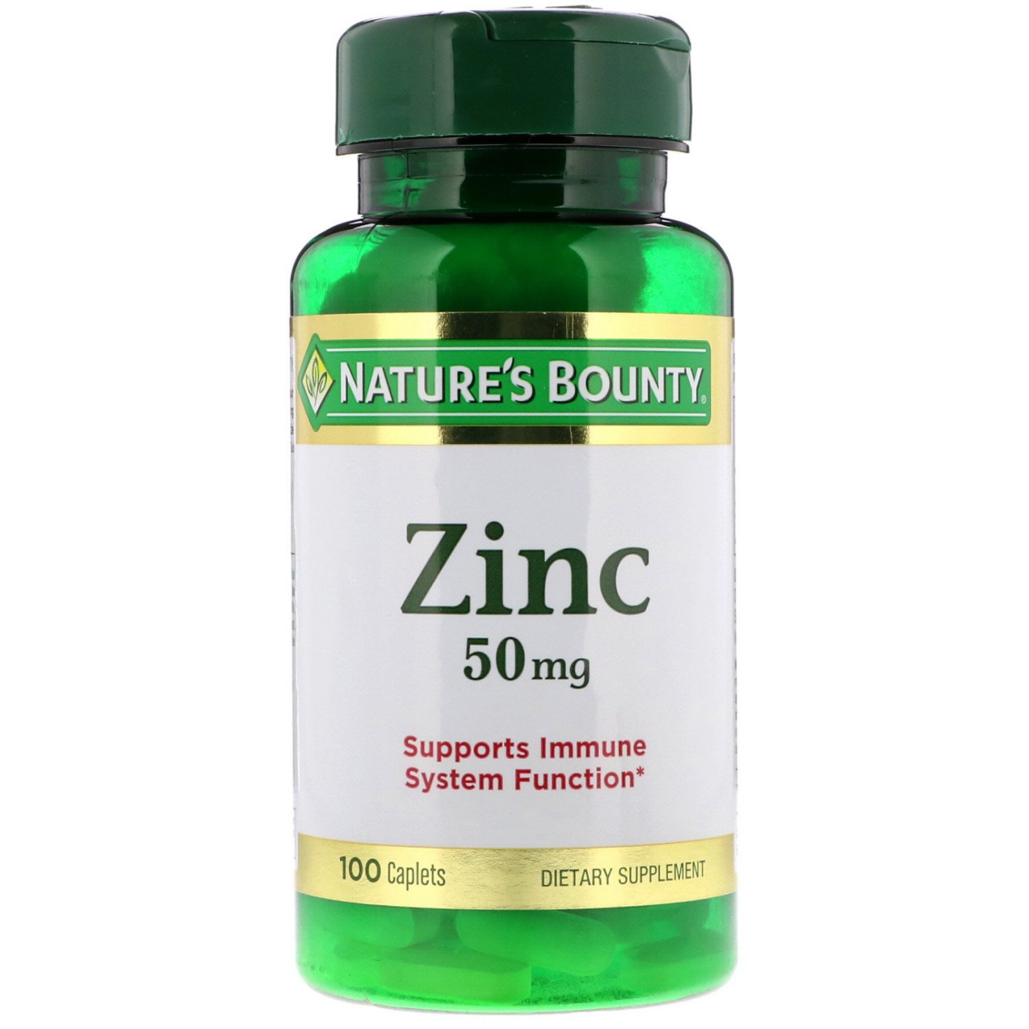 Nature's Bounty Zinc 50 mg, 100 Caplets