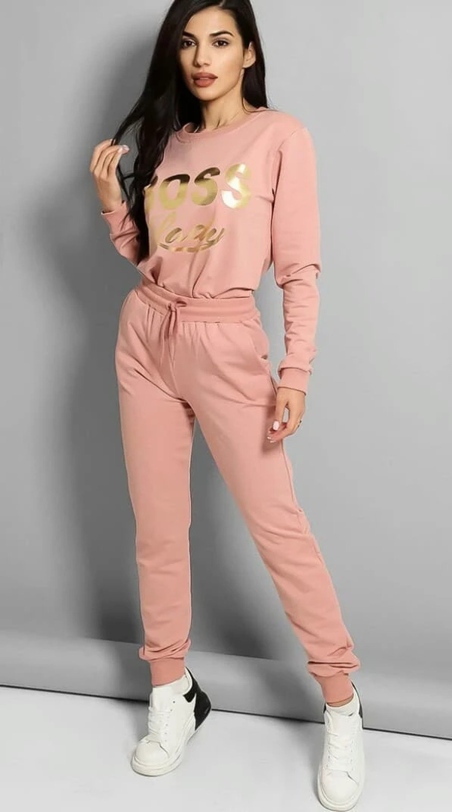 2 Piece Boss Lady Cotton Tracksuit Plus Sizes Free Postage