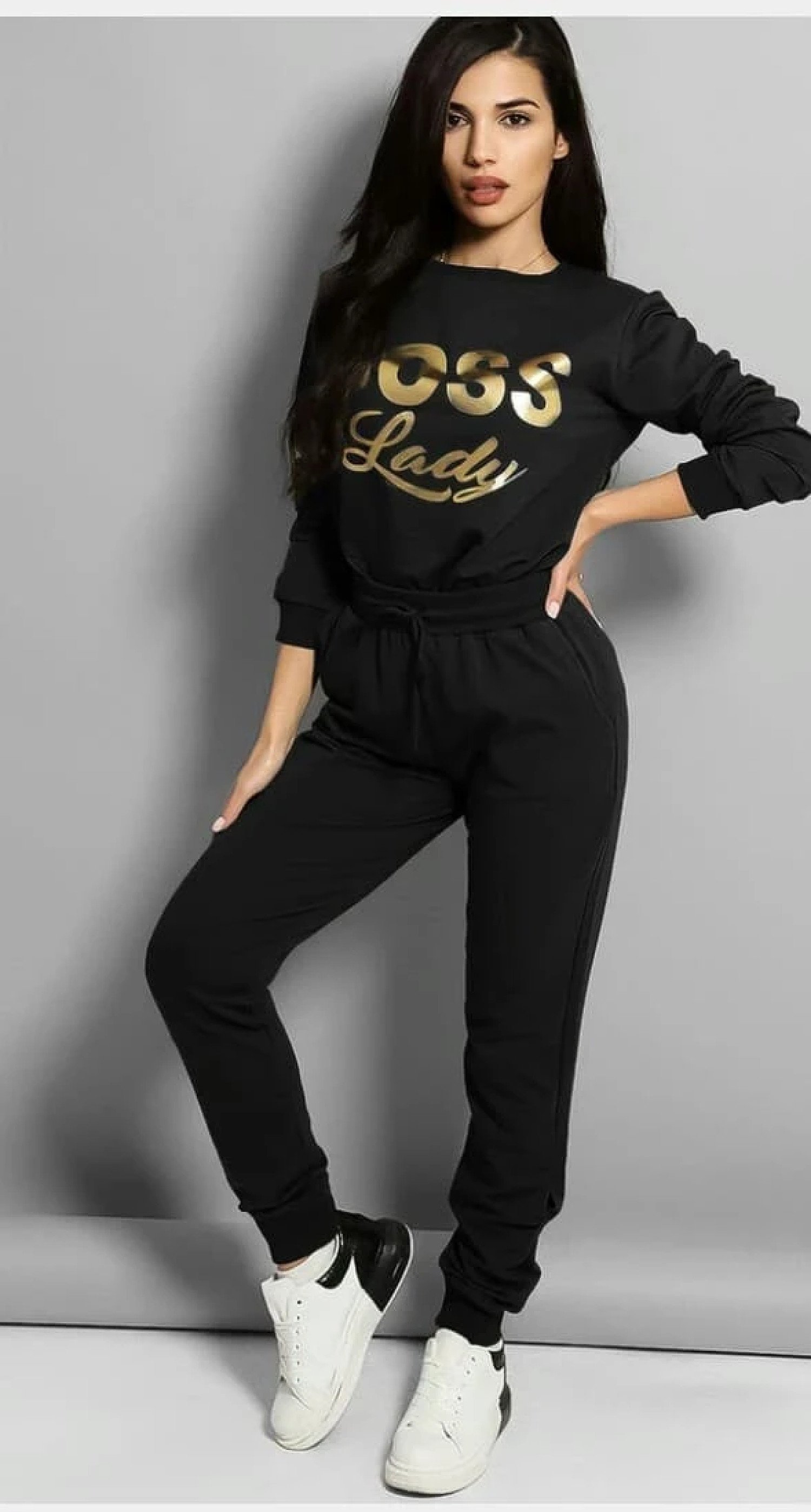 2 Piece Boss Lady Cotton Tracksuit Plus Sizes Free Postage