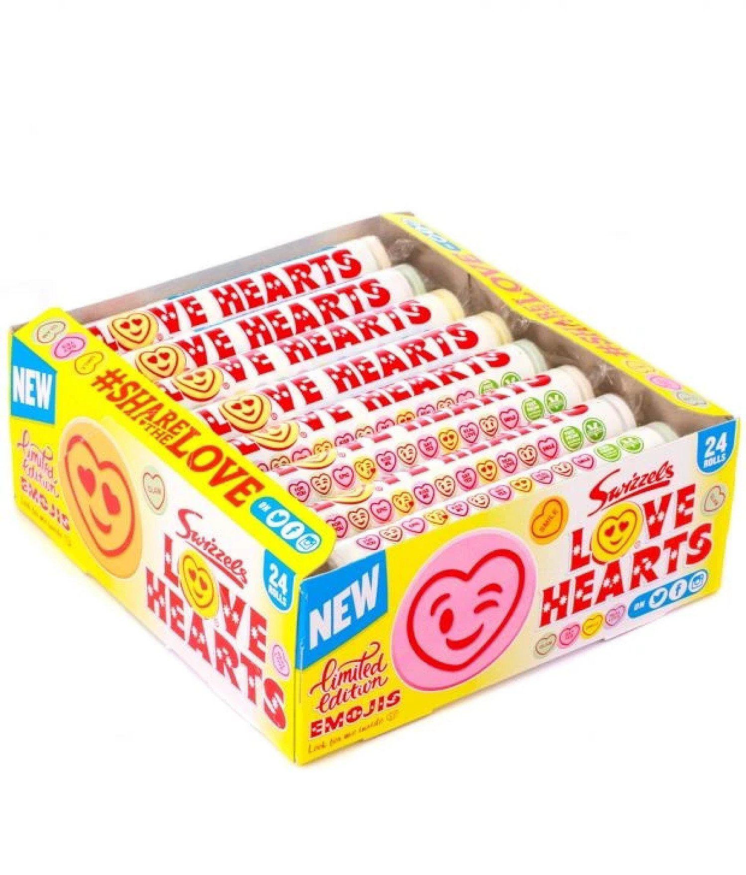 24 Giant Love Hearts rolls Free Postage
