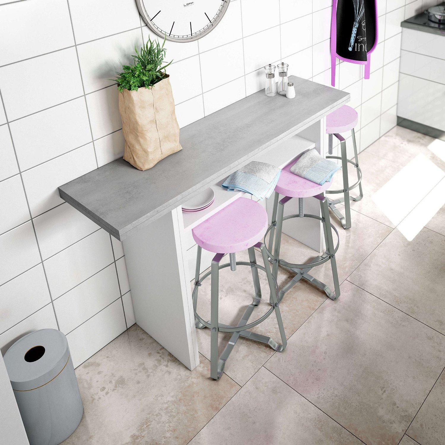 Lovely Extended Breakfast Bar £150 with free delivery and pay fortnightly with clearpay
