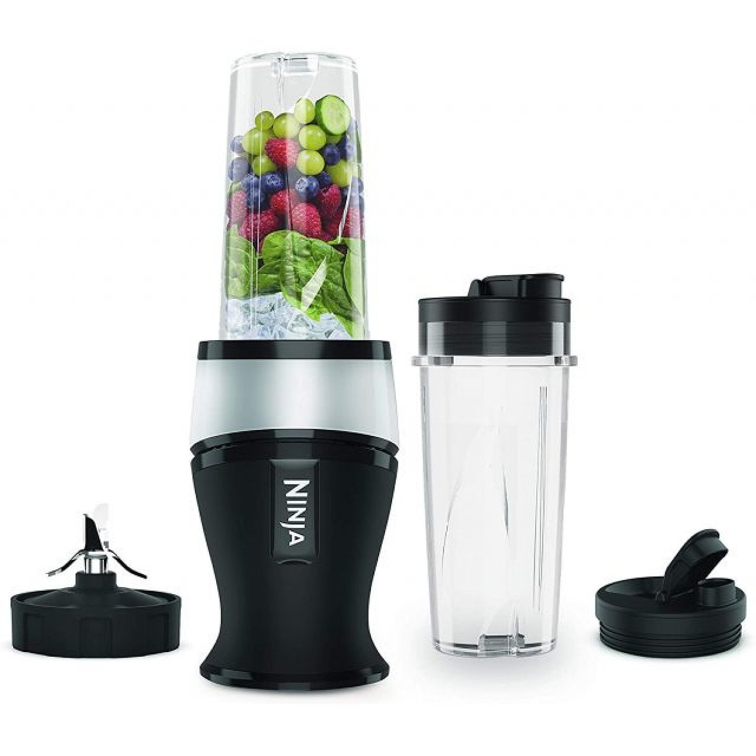 SAVE - Nutri Ninja 700W Slim Blender & Smoothie Maker - QB3001UKS - Silver