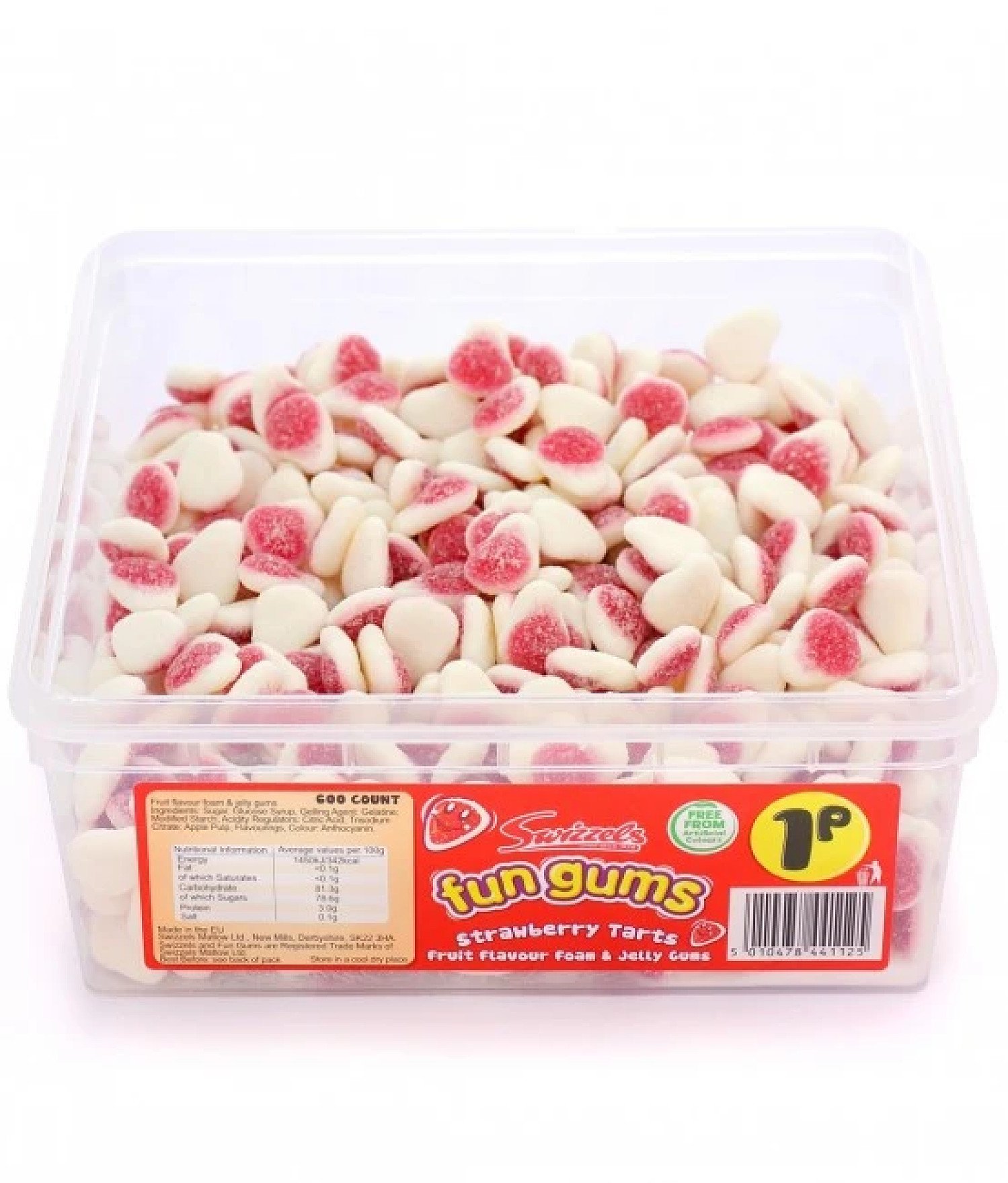 STRAWBERRY TARTS FUN GUMS (SWIZZELS MATLOW) 600 COUNT Free Postage