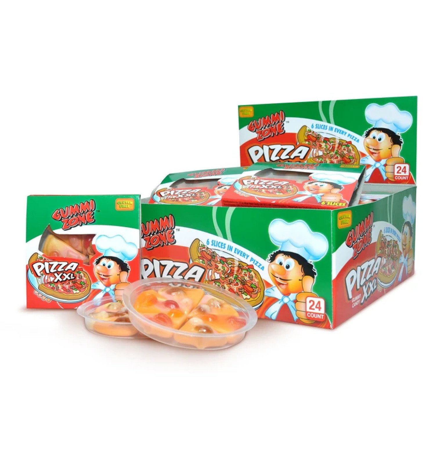 GUMMY PIZZAS (GUMMI ZONE) 24 COUNT Free Postage
