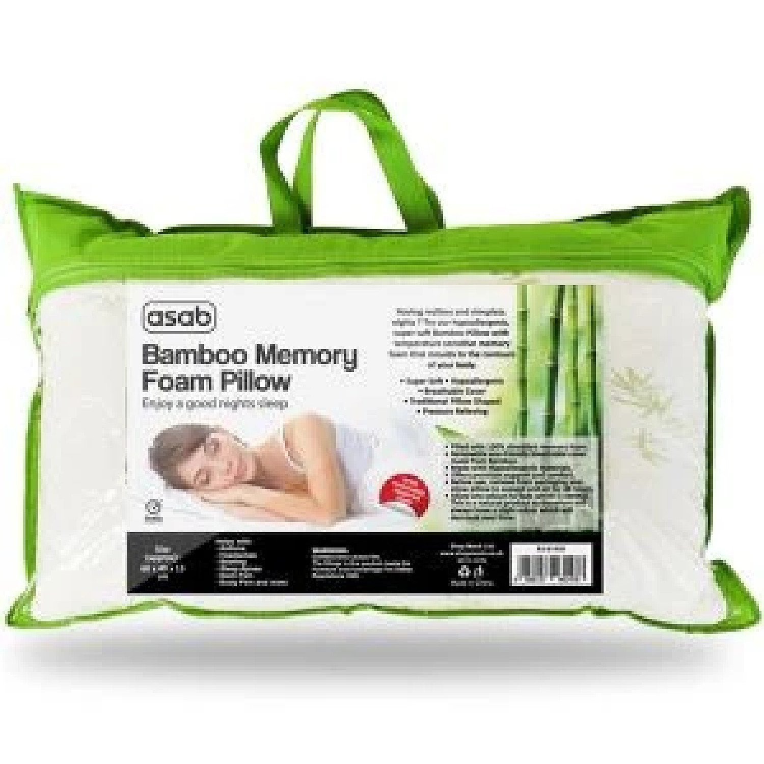 Bamboo Memory Foam Pillow Free Postage