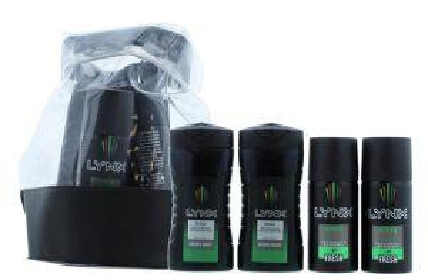 LYNX AFRICA 25 YEARS TRAVEL COLLECTION GIFT SET 5PC (2X50ML SHOWER GEL, 2X35ML BODY SPRAY, WASHBAG)
