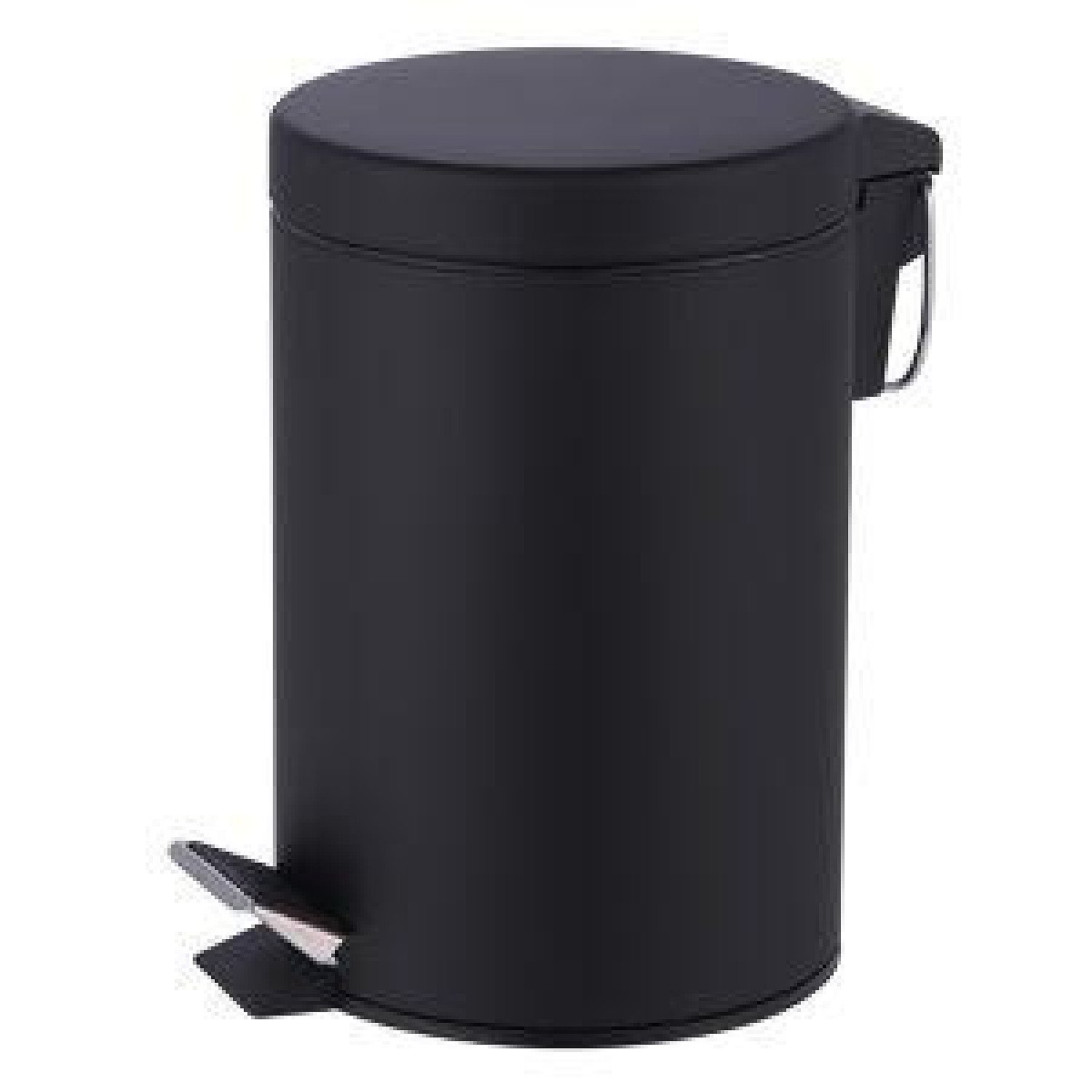 3L Pedal Bin stainless Steel Matt Finish - Black Free Postage