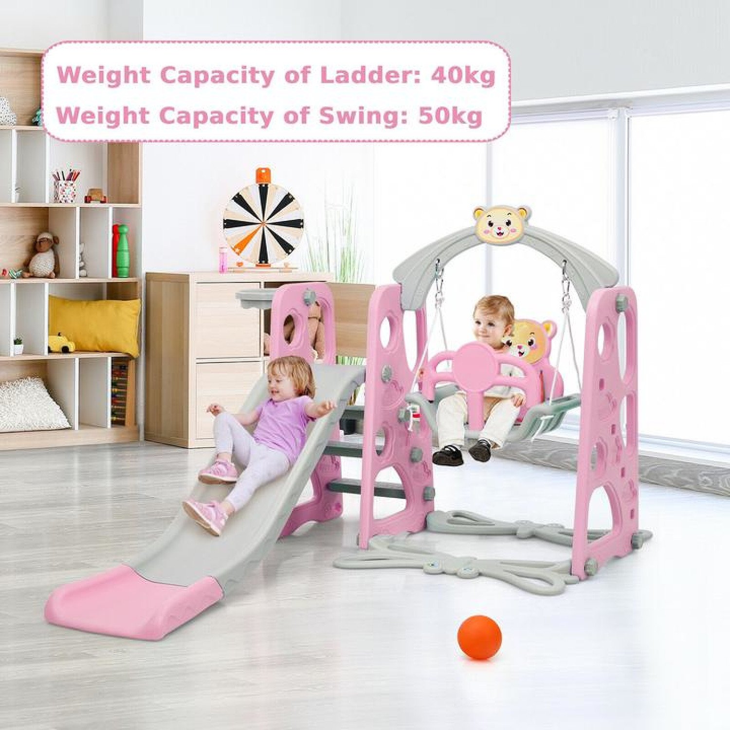 Kid's Swing and Slide Set Playground Free Postage