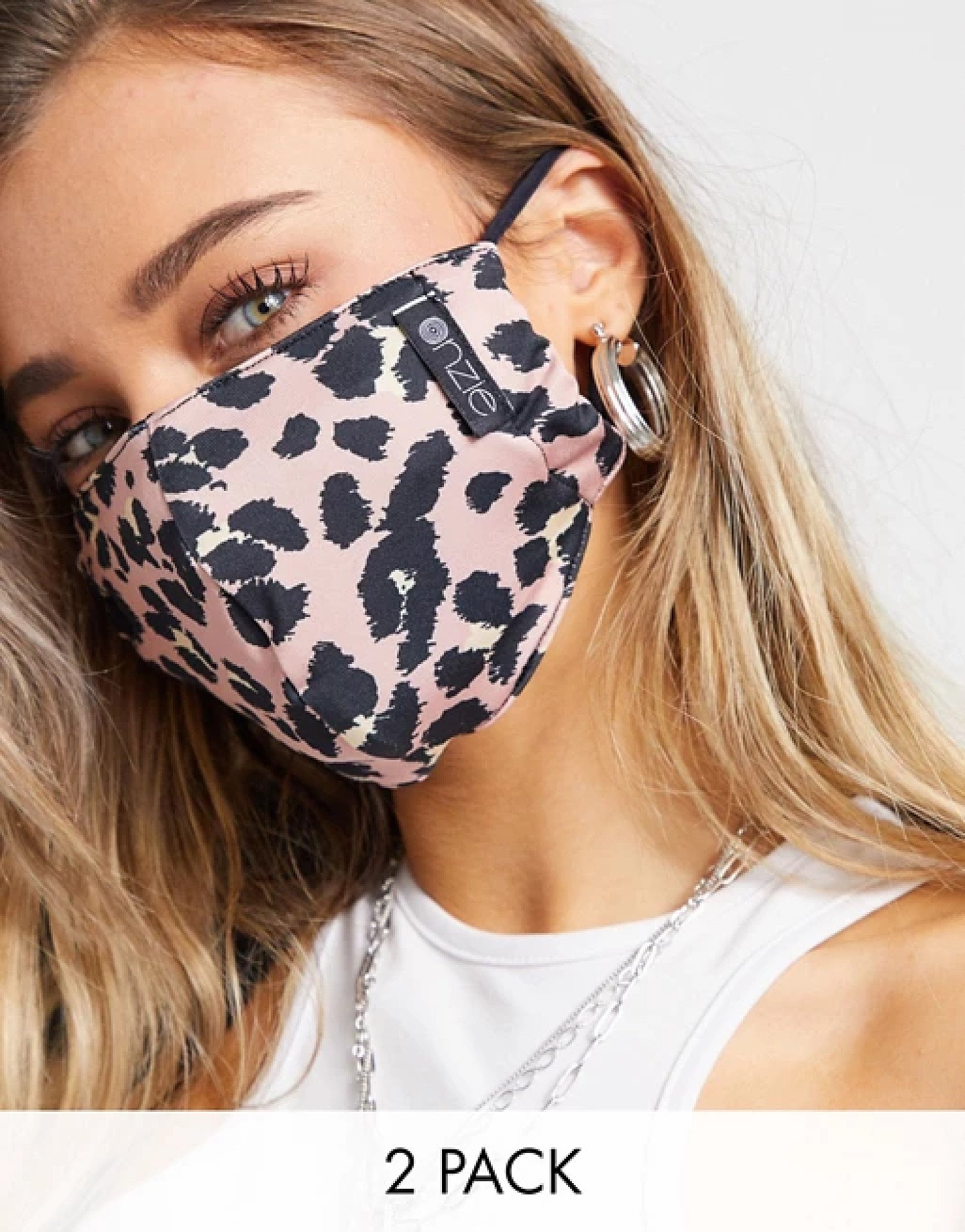 save - Onzie 2 pack face covering in tie dye and pink leopard!