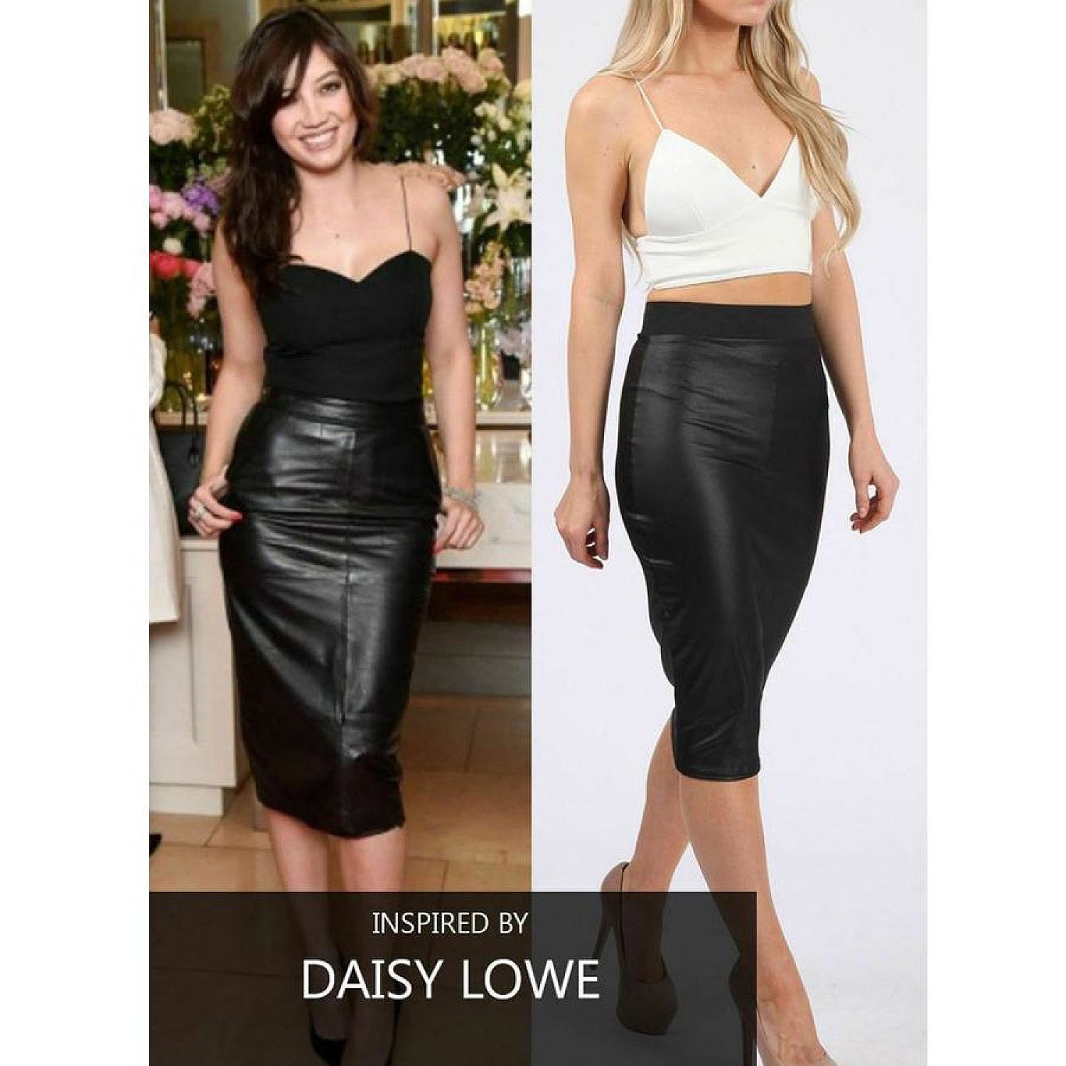 Wet Look Pencil Skirt £15.49 inc P&P