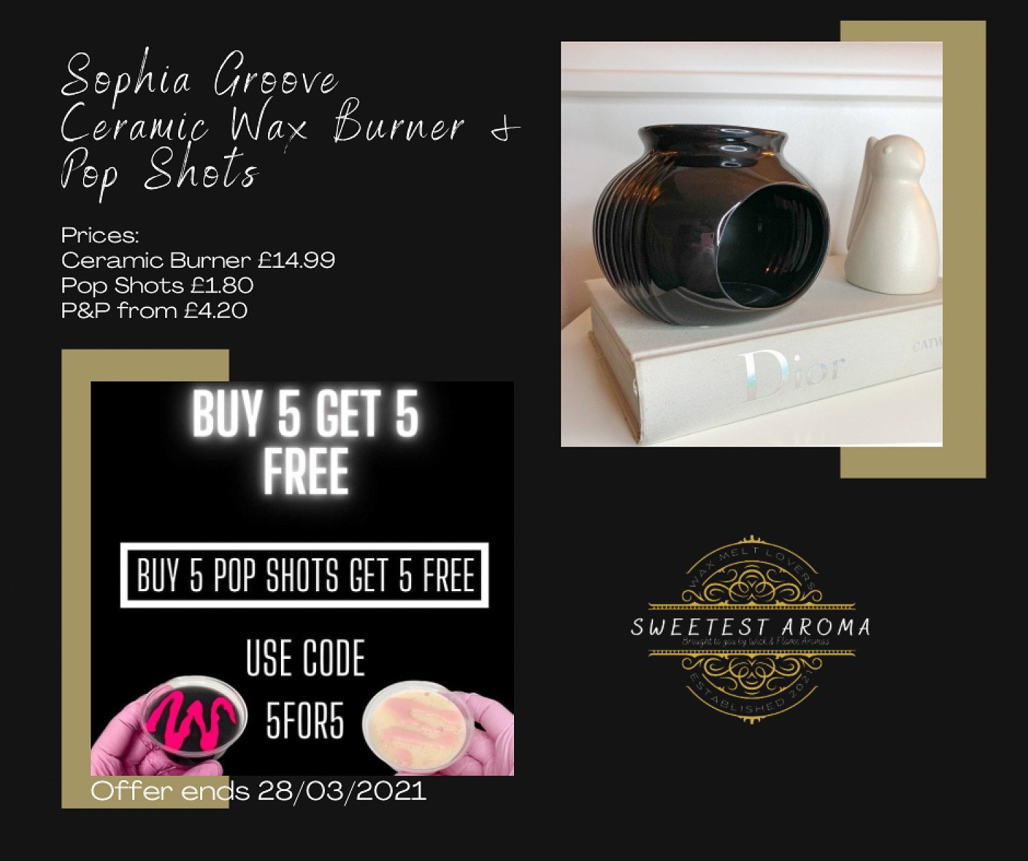 Ceramic Burner and Pop Shots