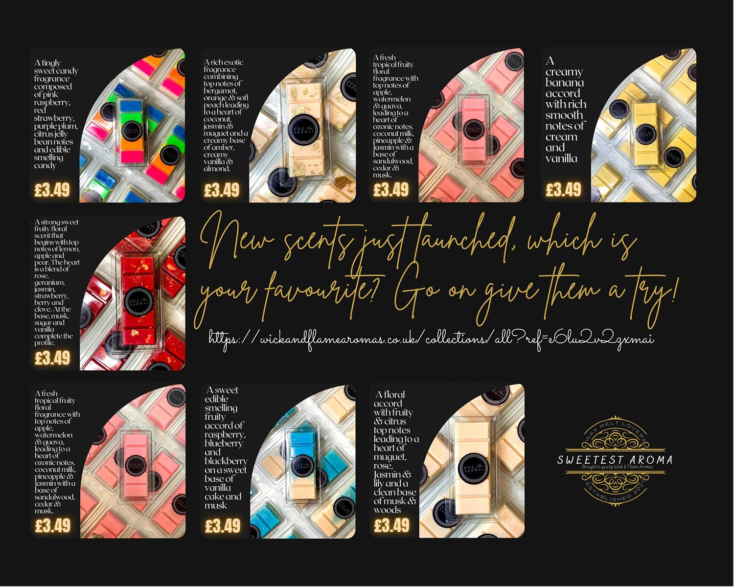 Snapbar - try our new scents....