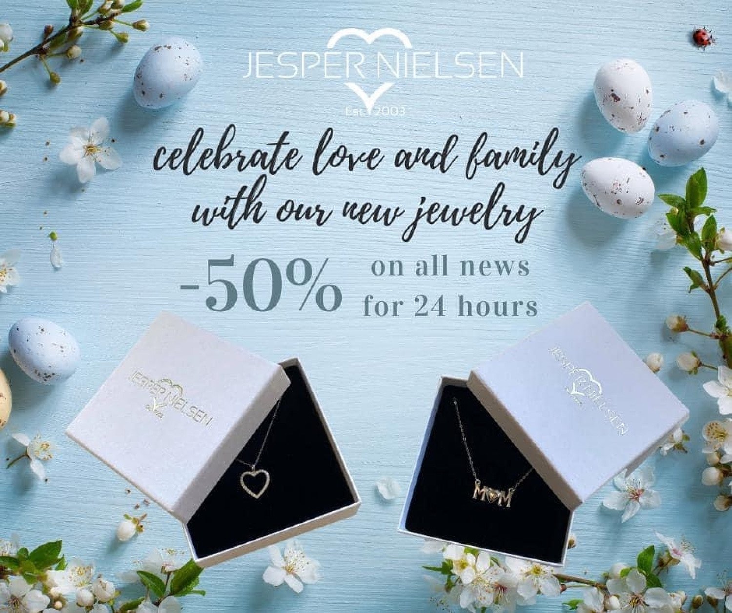 50% discount on your NEW designs....