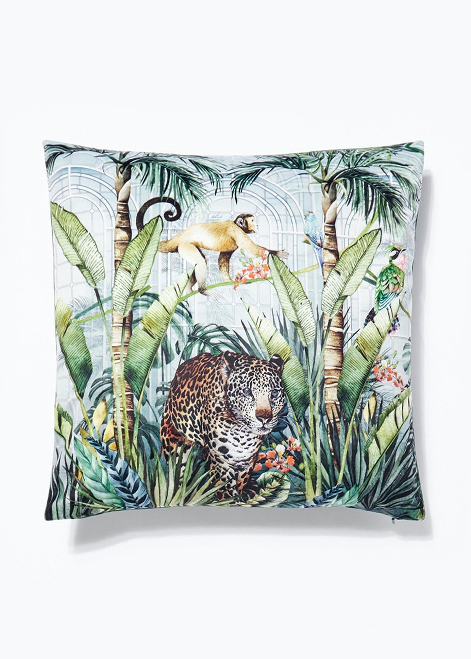 SALE Jungle Print Cushion (46cm x 46cm)! Matalan Deal Snizl